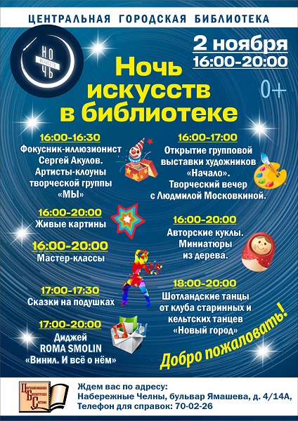Набережные Челны присоединятся к "Ночи искусств"