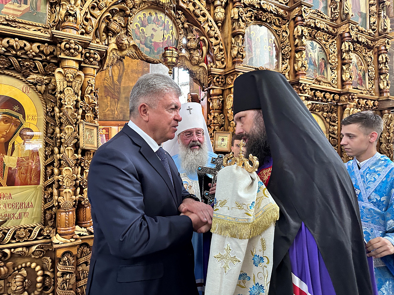 Наиль Магдеев поприветствовал епископа Набережночелнинского и Елабужского Гавриила