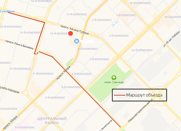 Чаллыда өч көнгә кайбер проспектлар ябыла